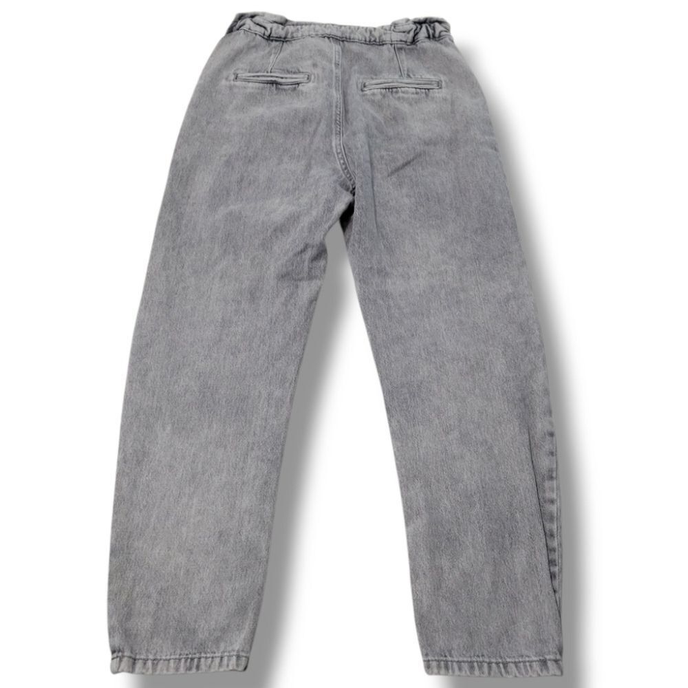 Zara Jeans Size 2 W28" x L26" Women's Zara Mom Jeans Paper Bag Waist Tapered Leg - Picture 3 of 6